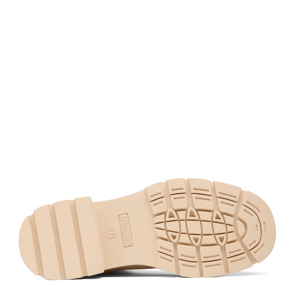 Chelsea Platform Booties - BEIGE WHITE - 5